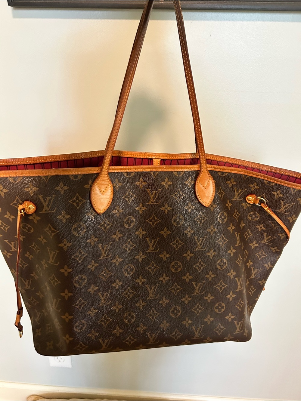 Louis Vuitton Neverfull Monogram GM bag & wristlet - Picture 2 of 15